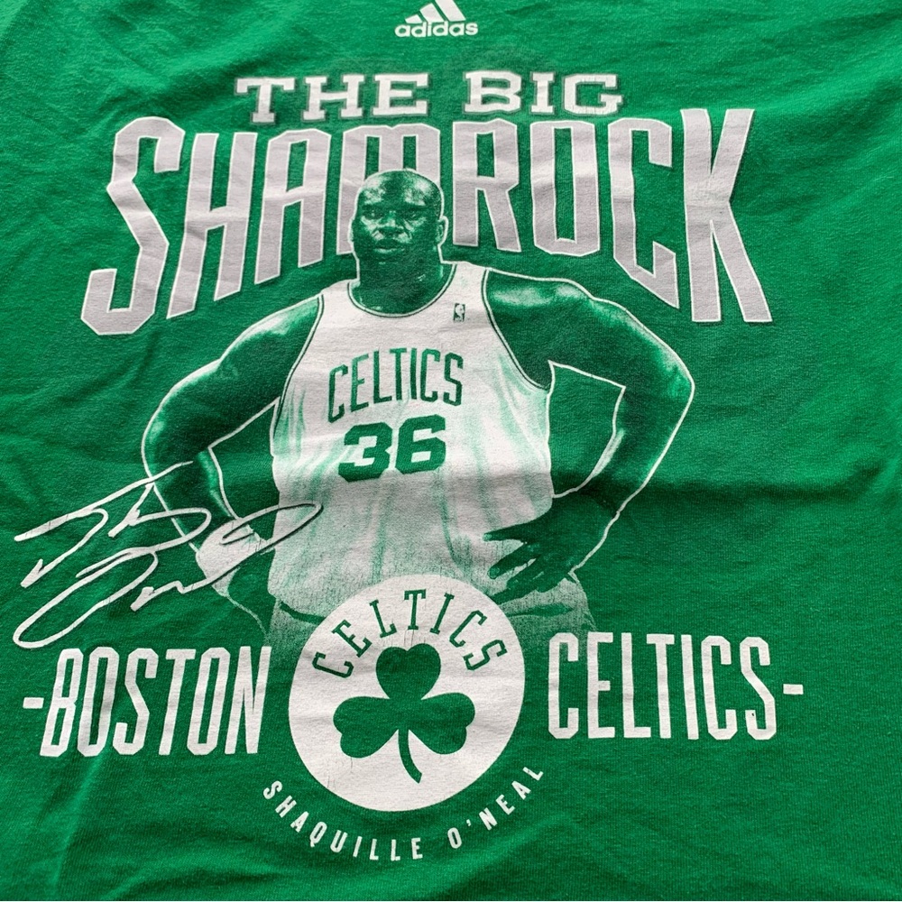SHAQ RARE Boston Celtics big shamrock! Dwayne Johnson ain’t got nothing on Shaq